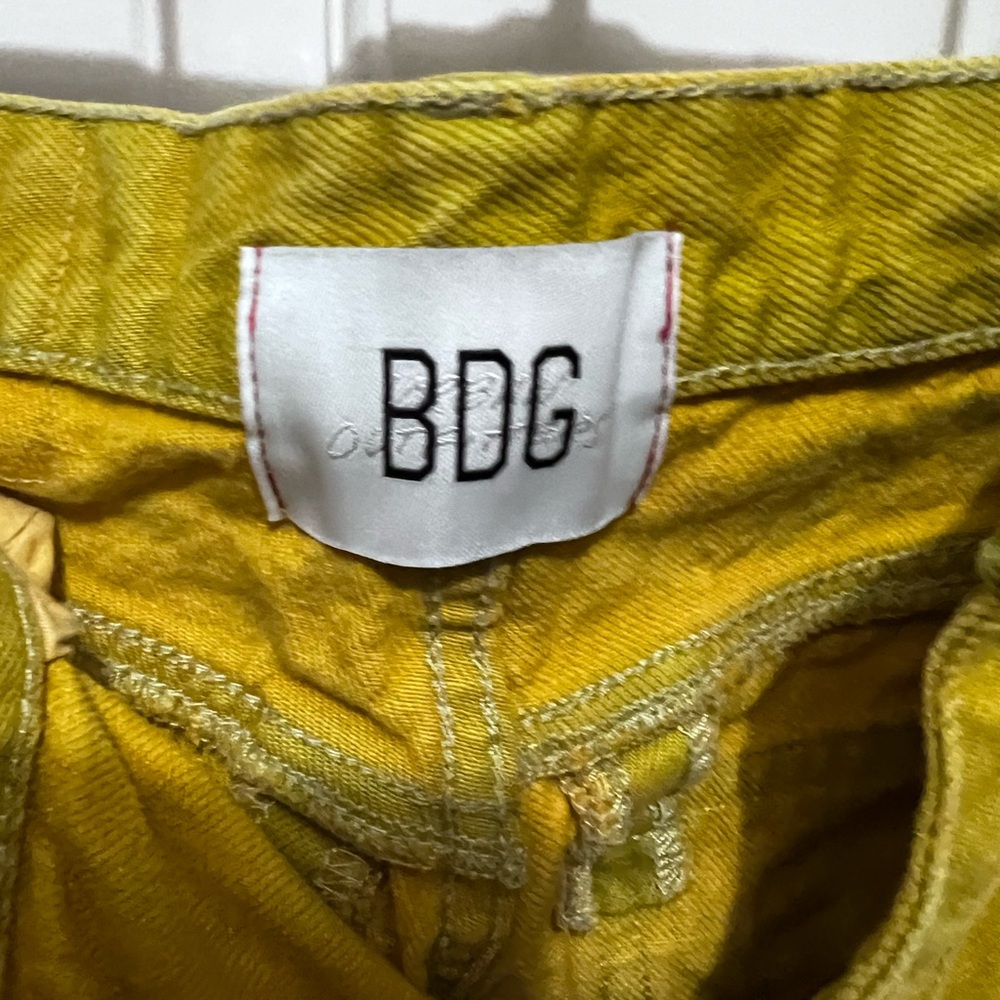 BDG High Rise Mustard Yellow Jeans